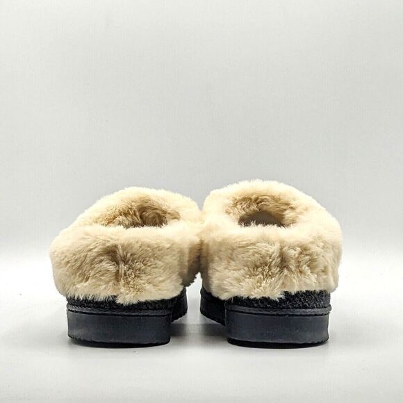 Dearfoams Women’s Memory Foam Indoor/Outdoor Slippers, Black, M (7-8) - Picture 4 of 5